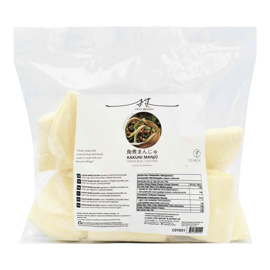 FROZEN HIRATA | GUA BAO | BAO BUNS 10 x 450g TWIN DRAGON