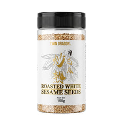 ROASTED WHITE SESAME SEEDS 10 x 150g TWIN DRAGON