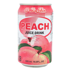 PEACH JUICE DRINK 24 x 315ml CHIN CHIN