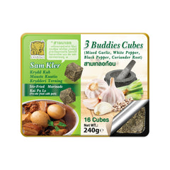 FROZEN 3 BUDDIES CUBE (PEPPER, GARLIC, CORIANDER) 12 x 240g CHANG