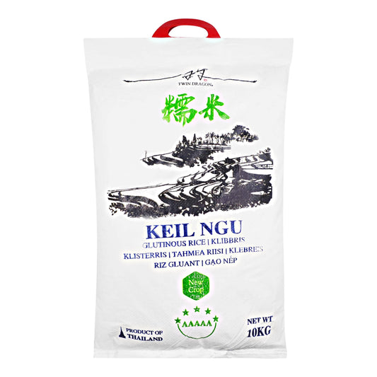 THAI GLUTINOUS RICE KEIL NGU 1 x 10kg TWIN DRAGON
