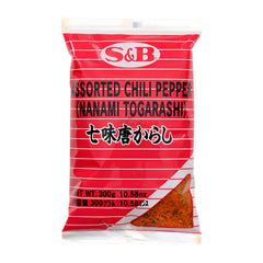 ASSORTED CHILI PEPPER (NANAMI TOGORASHI) 30 x 300g S&B