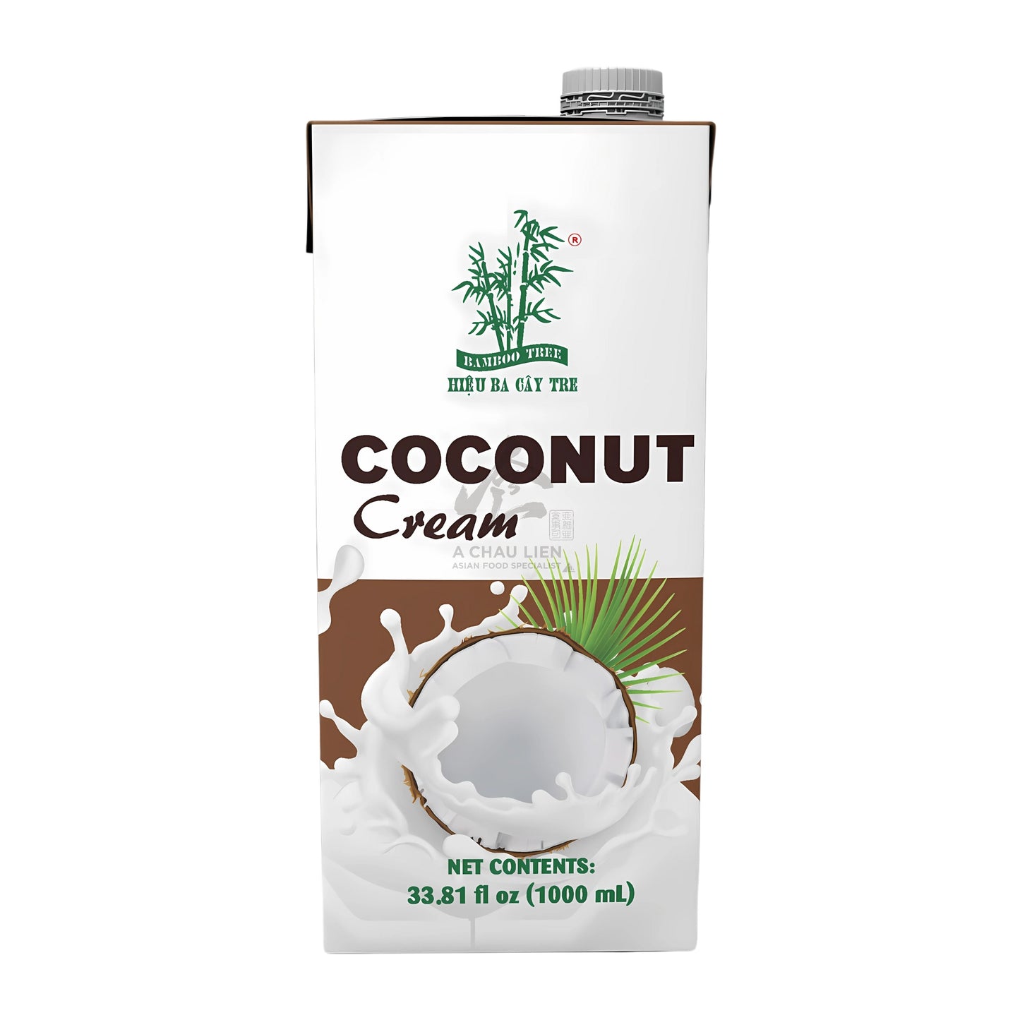 COCONUT CREAM 12 x 1L BAMBOO TREE