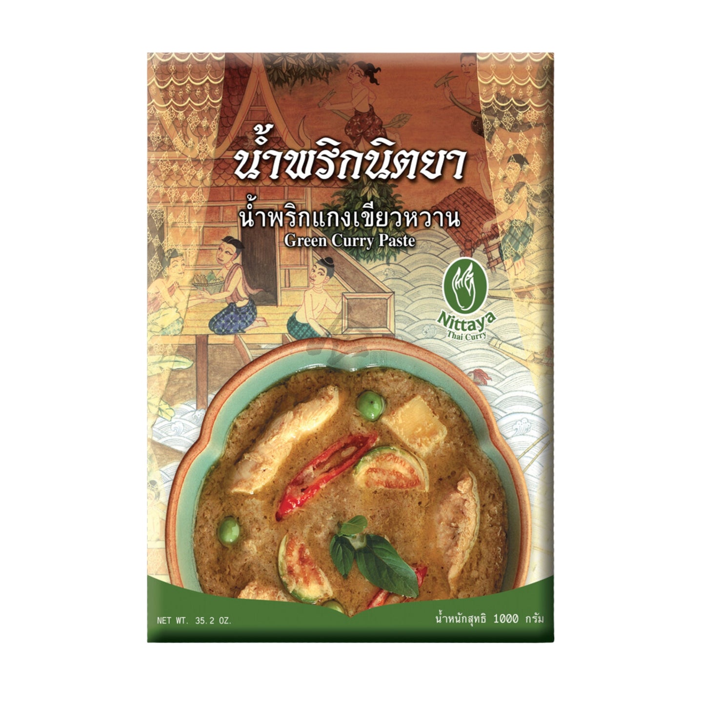 GREEN CURRY PASTE 10 x 1kg NITTAYA