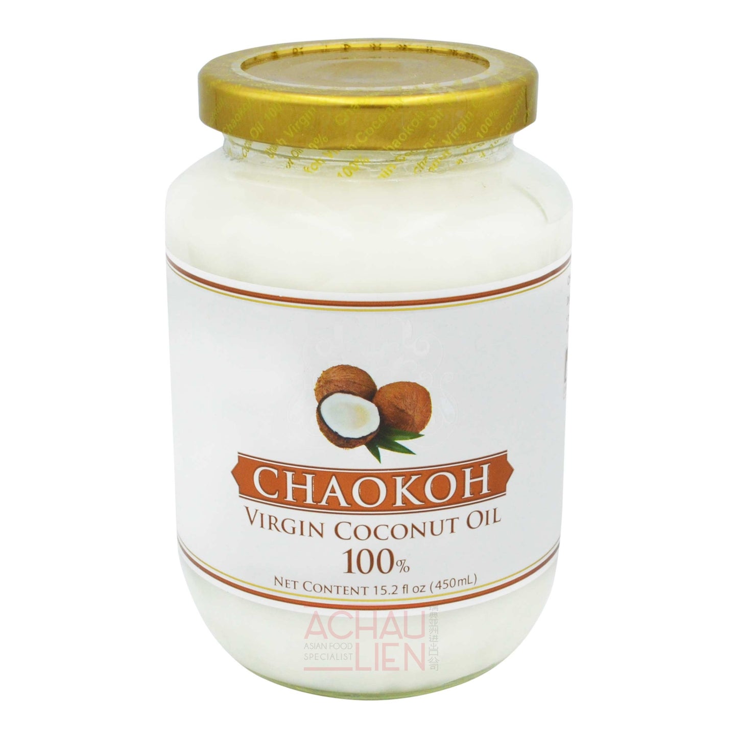 VIRGIN COCONUT OIL 12 x 450ml CHAOKOH