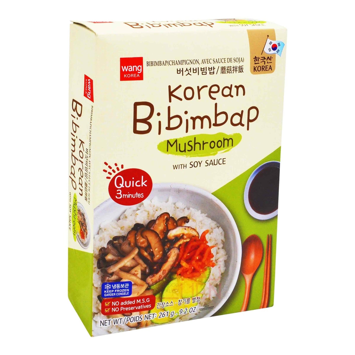KOREAN BIBIMBAP MUSHROOM WITH SOY SAUCE 12 x 261g WANG