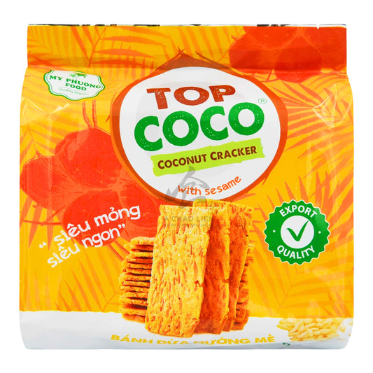 COCONUT CRACKER WITH SESAME 30 x 150g TOPCOCO