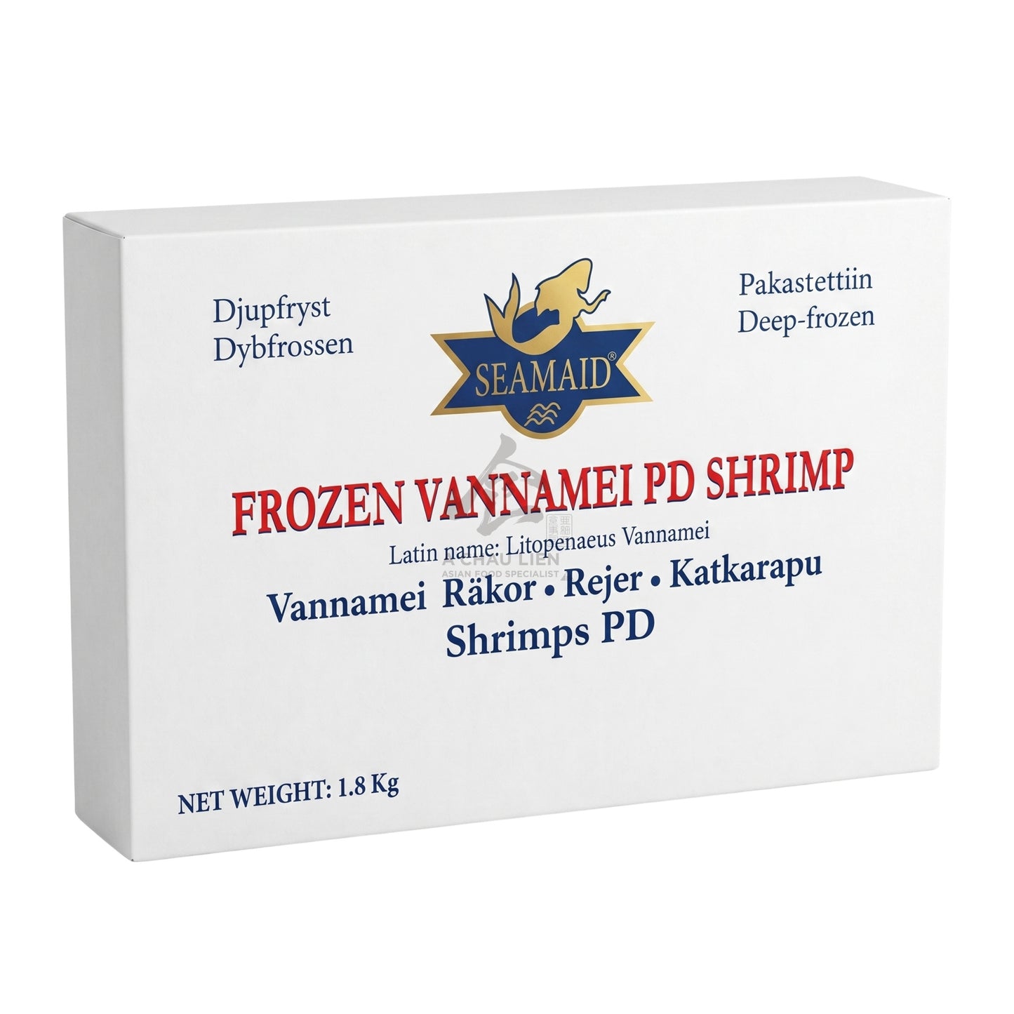 SHRIMP 21-25 PD VANNAMEI 6 x 1.8kg  SEAMAID