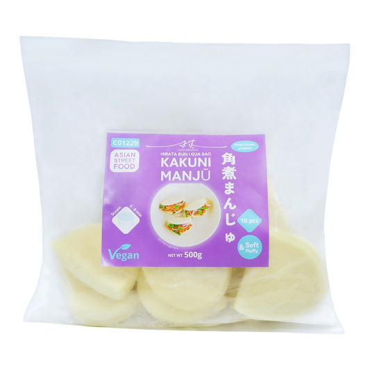 FROZEN HIRATA | GUA BAO | BAO BUNS (10 PCS X 50G) 10 x 500g TWIN DRAGON