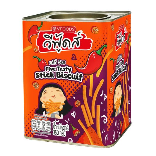 FIVE TASTY STICKS BISCUITS 12 x 350g V-FOODS