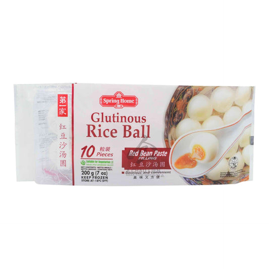 GLUTINOUS RICE BALL RED BEAN PASTE FILLING 24 x 200g SPRING HOME