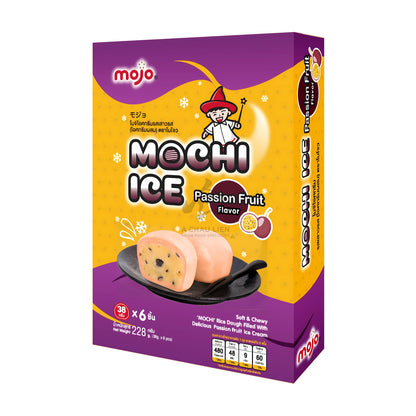 MOCHI ICE PASSION FRUIT (6PCS X 38G) 12 x 228g MOJO