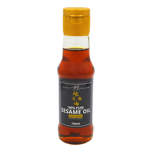 DARK TOASTED 100% PURE SESAME OIL 6 x 150ml TWIN DRAGON