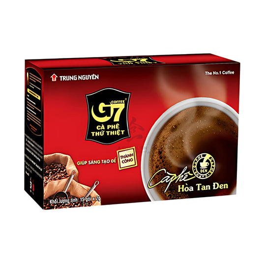 G7 PURE BLACK INSTANT COFFEE (15PCS X 2G) 24 x 30g TRUNG NGUYEN