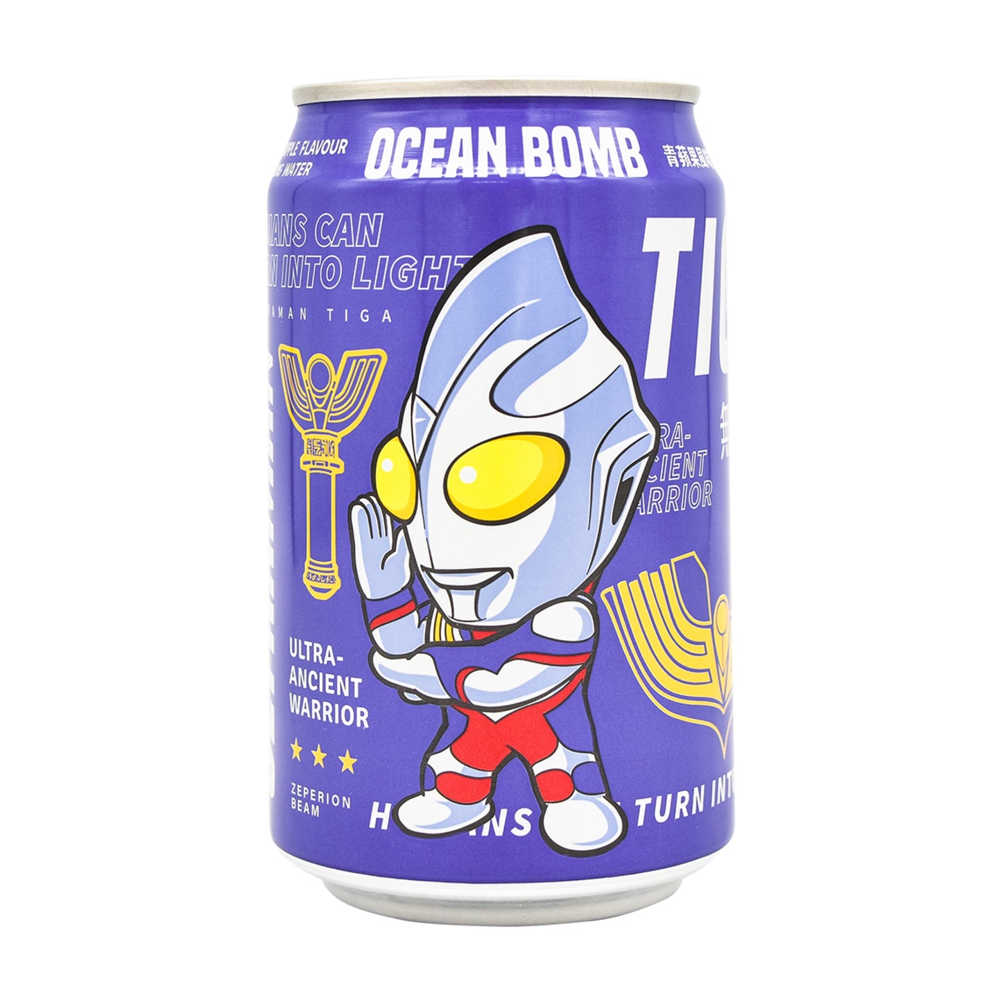 ULTRAMAN GREEN APPLE SPARKLING WATER 24 x 330ml OCEAN BOMB