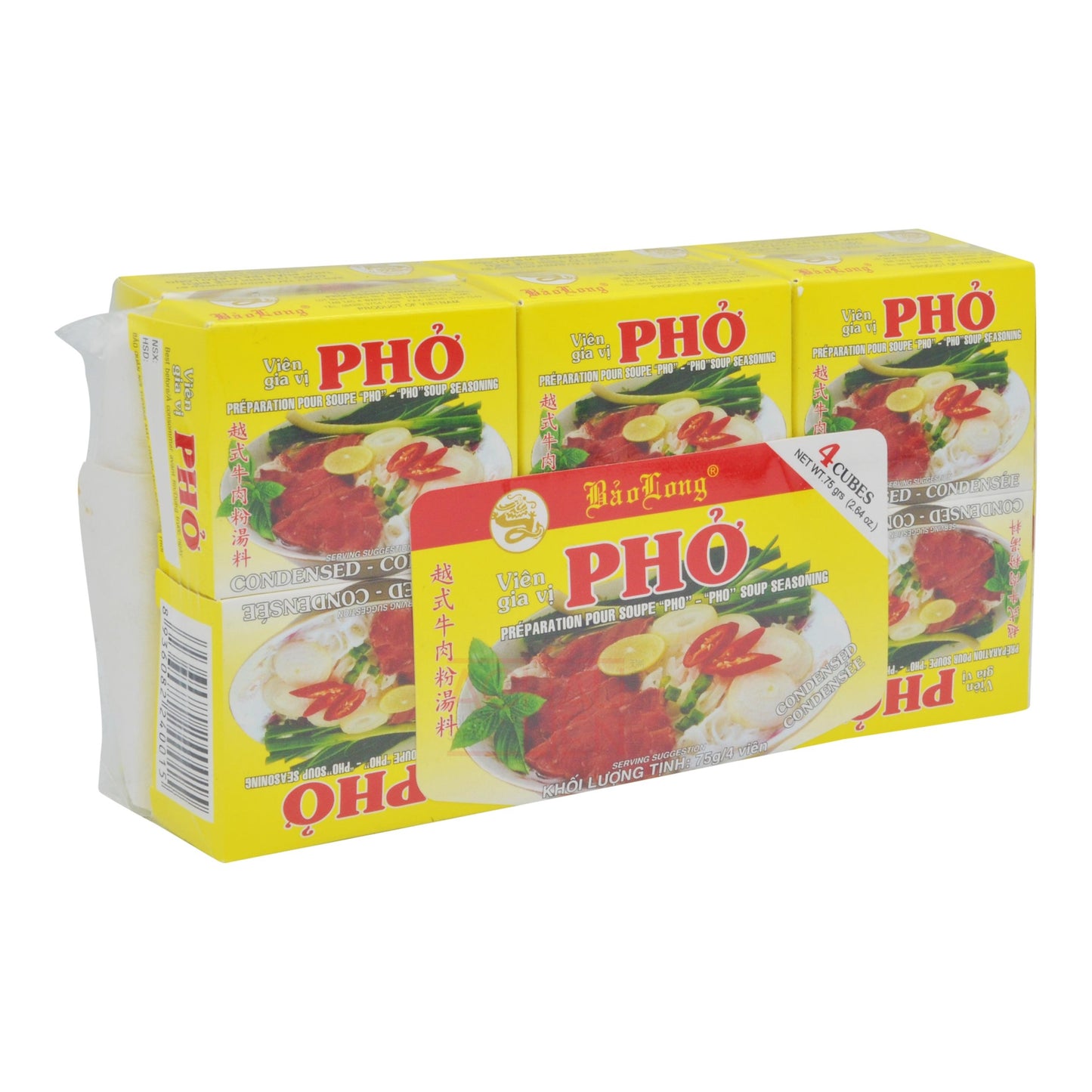 PHO SOUP SEASONING (75G X 12PCS) 12 x 900g BAO LONG