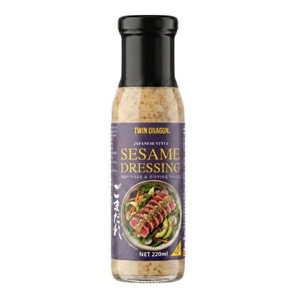 GOMA ROASTED SESAME DRESSING 6 x 220ml TWIN DRAGON