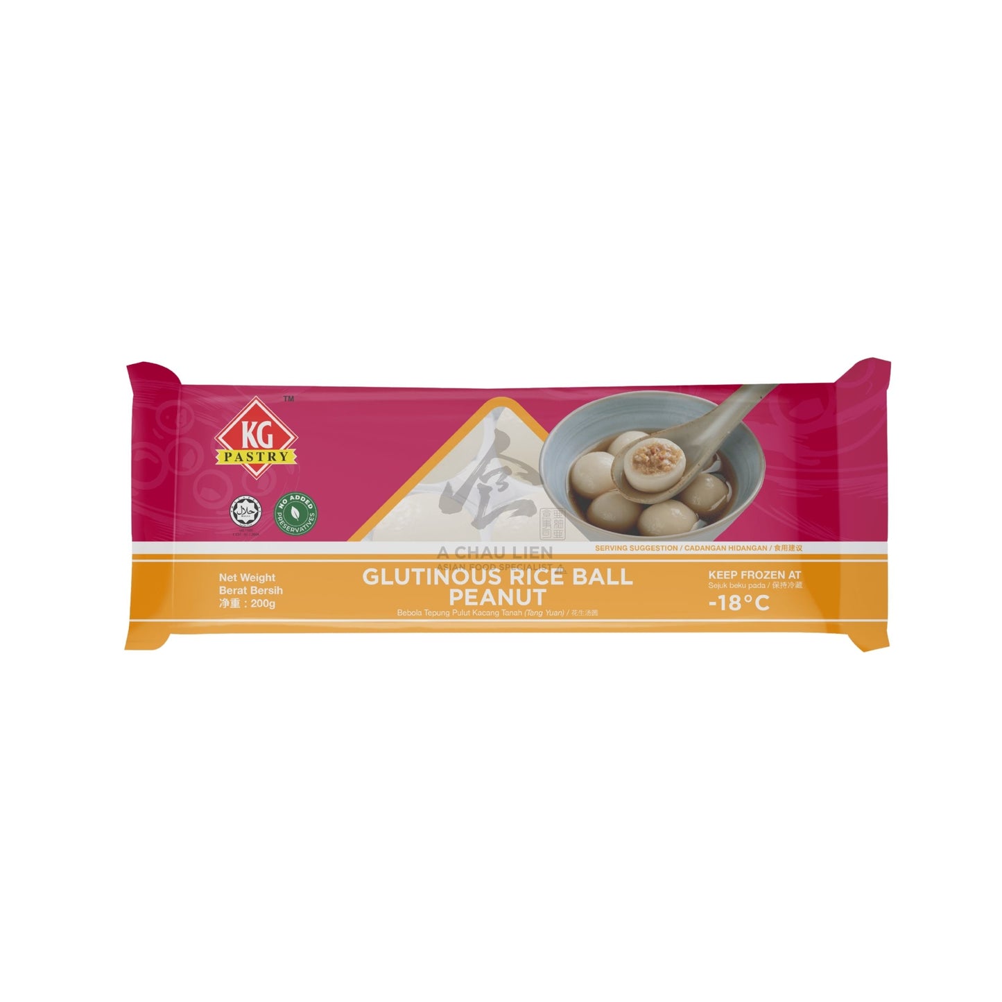 FROZEN GLUTINOUS RICE BALL PEANUT 24 x 200g KG