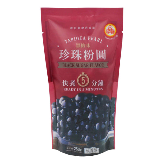 TAPIOCA PEARL BLACK SUGAR FLAVOR 36 x 250g WU FU YUAN