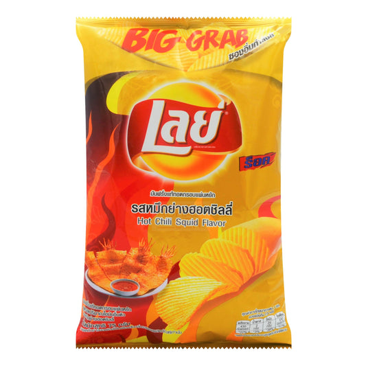 POTATO CHIPS HOT CHILI SQUID 24 x 75g LAY'S