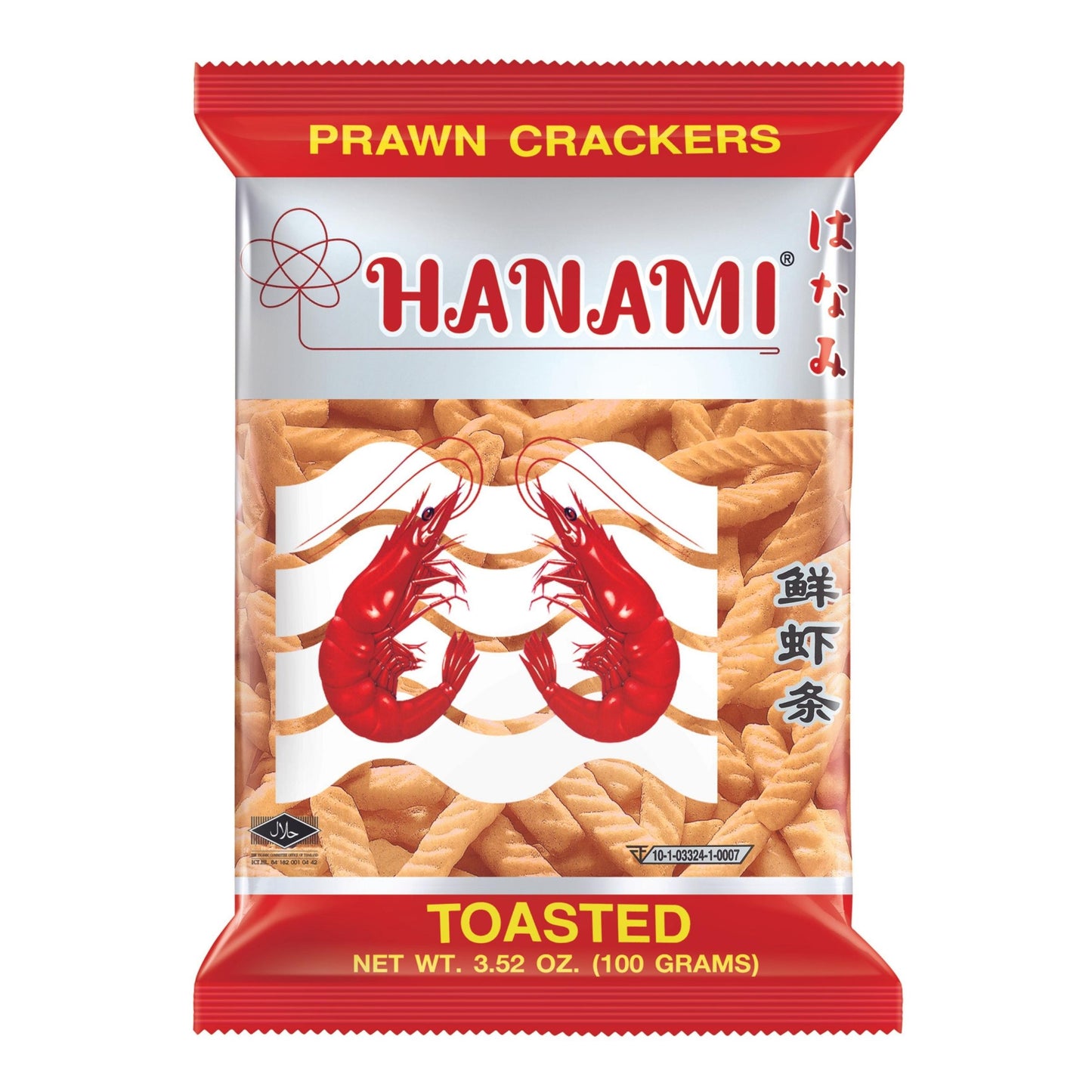 PRAWN CRACKER ORIGINAL FLAVOUR 24 x 100g HANAMI