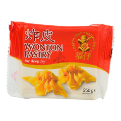 WONTON PASTRY DEEP FRY 48 x 250g HAPPY BOY