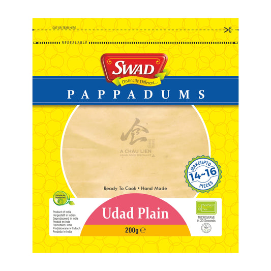 PAPPADUMS PLAIN 10 x 200g SWAD