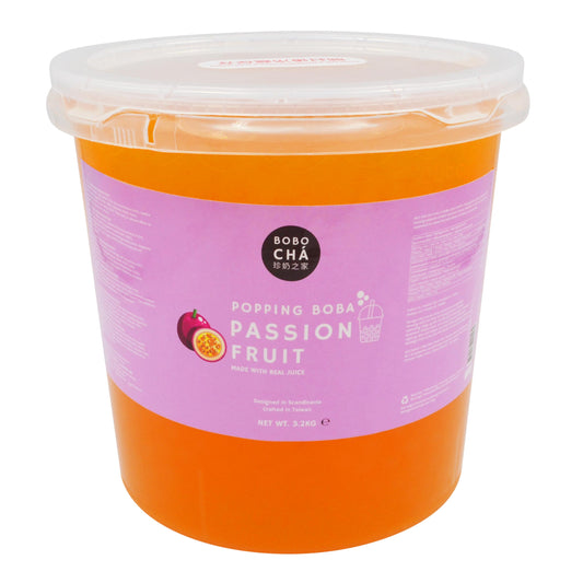 PASSION FRUIT POPPING BOBA 4 x 3.2kg BOBO CHA