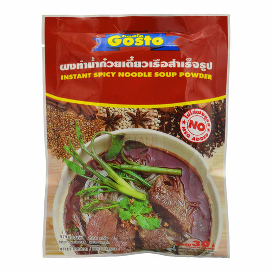 INSTANT SPICY NOODLE SOUP POWDER 48 x 208g GOSTO