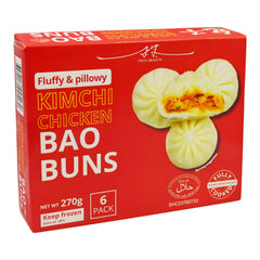 FROZEN KIMCHI CHICKEN BAO BUNS (6PCS X 45G) 16 x 270g TWIN DRAGON