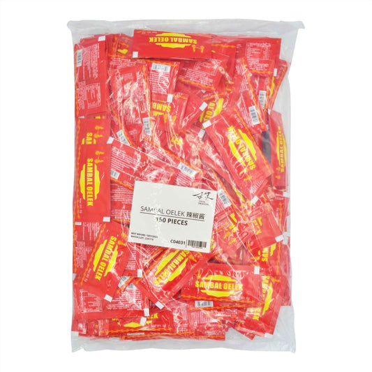 SAMBAL OELEK SACHET (150PCS X 6G) 4 x 900g TWIN DRAGON