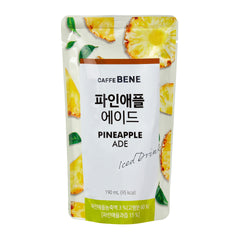 PINEAPPLE ADE POUCH (10PCS X 190ML) 5 x 1.9L CAFFE BENE