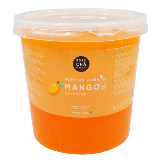 MANGO POPPING BOBA 4 x 3.2kg BOBO CHA