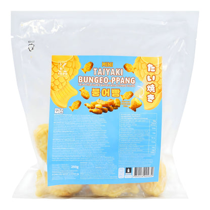 FROZEN MINI TAIYAKI BUNGEOPPANG CUSTARD 30 x 250g K FOOD