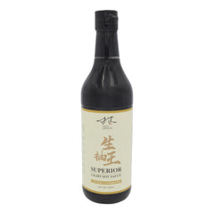 SUPERIOR LIGHT SOY SAUCE 12 x 500ml TWIN DRAGON