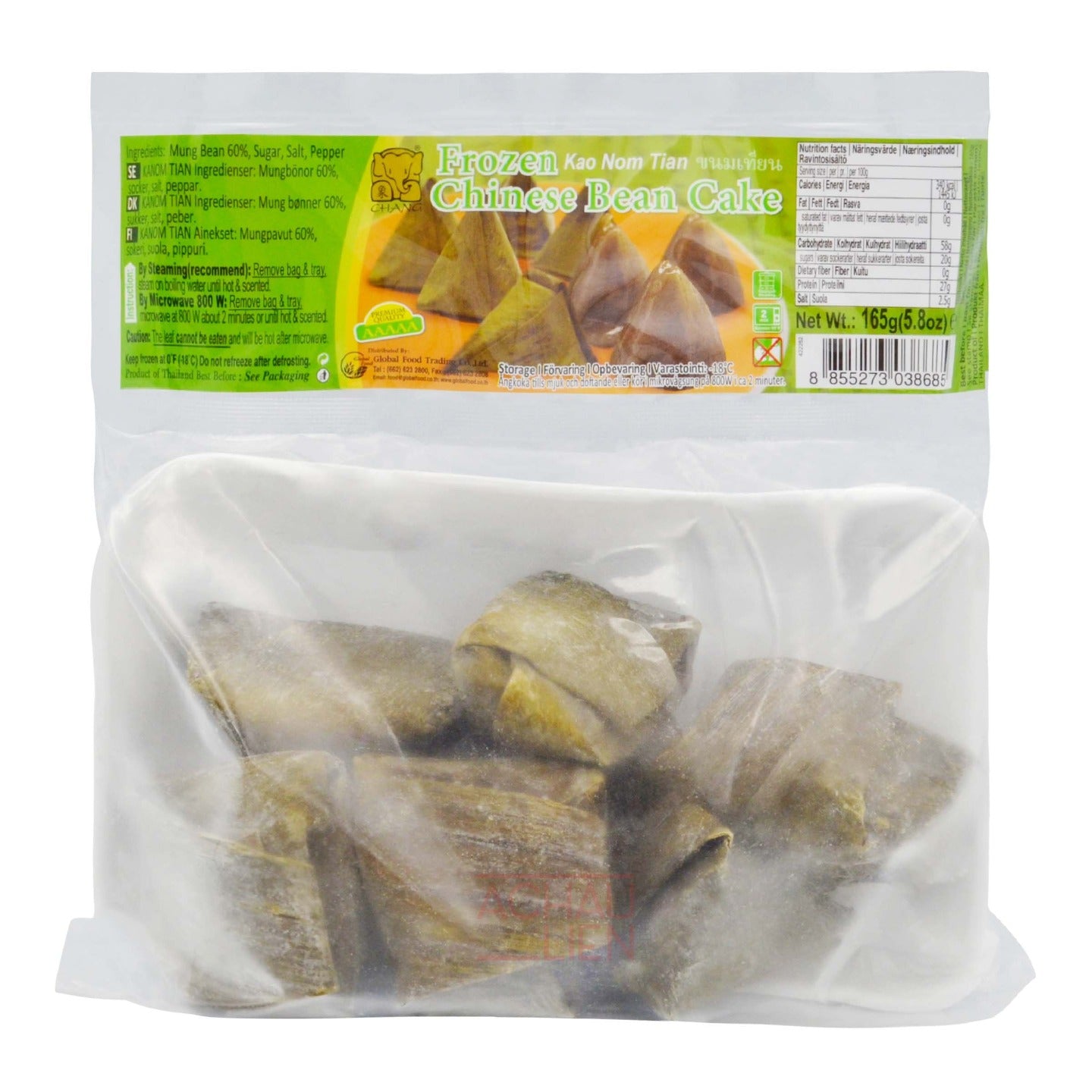 FROZEN CHINESE BEAN CAKE KANOM TIAN 30 x 165g CHANG