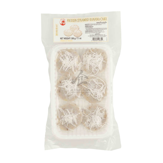 FROZEN STEAMED BANANA CAKE (KA-NOM KLUAY) 30 x 200g COCK BRAND