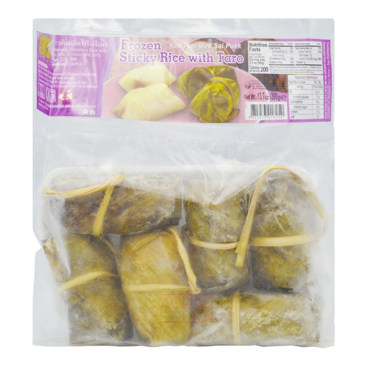 FROZEN STICKY RICE WITH TARO (KAO TOM MUD SAI PUEK) 24 x 390g CHANG