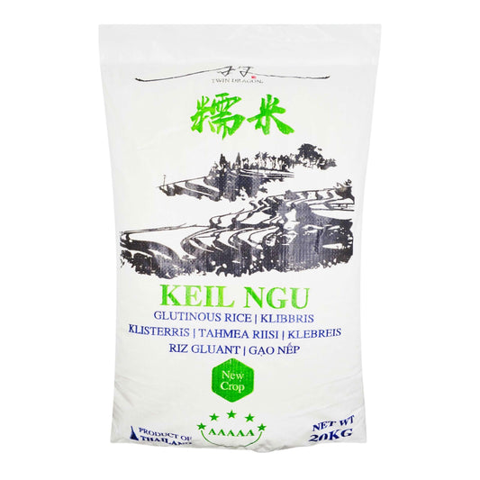 THAI GLUTINOUS RICE KEIL NGU 1 x 20kg TWIN DRAGON