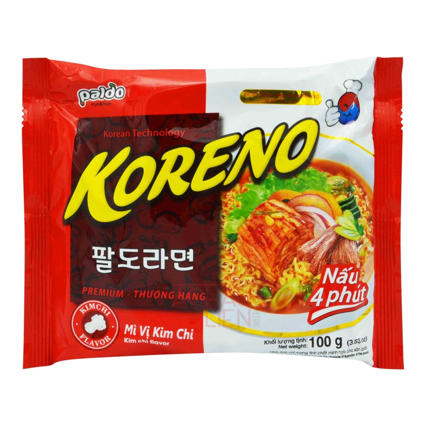 KORENO KIMCHI NOODLE SOUP 24 x 100g PALDO