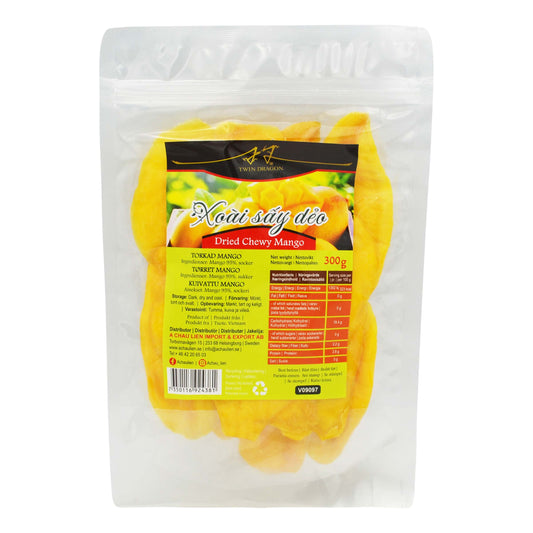 DRIED CHEWY MANGO 30 x 300g TWIN DRAGON