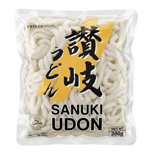 FRESH SANUKI UDON NOODLES 10 x 200g TWIN DRAGON