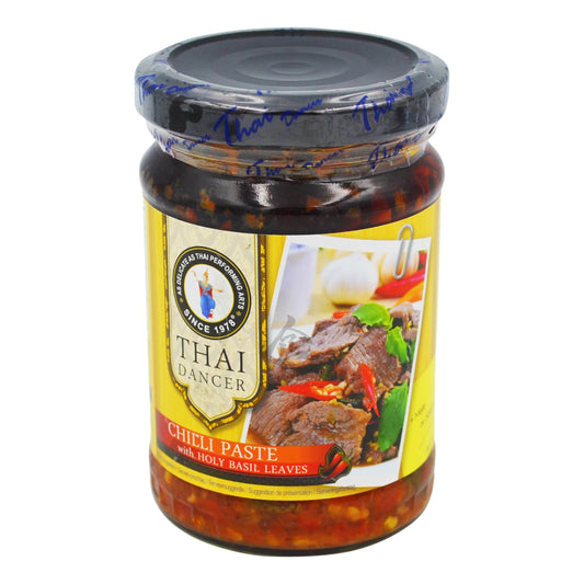 CHILLI PASTE W/HOLY BASIL 227G  TD 24 x  THAI DANCER