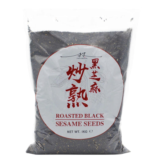 ROASTED BLACK SESAME SEEDS 14 x 1kg TWIN DRAGON