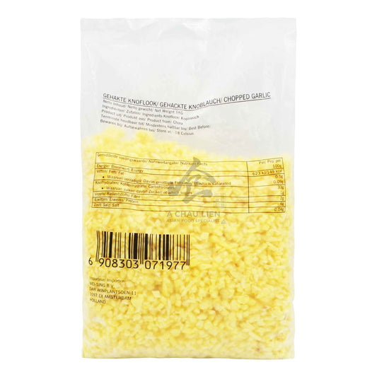 FROZEN GARLIC CHOPPED 10 x 1kg LUCKY DUCK