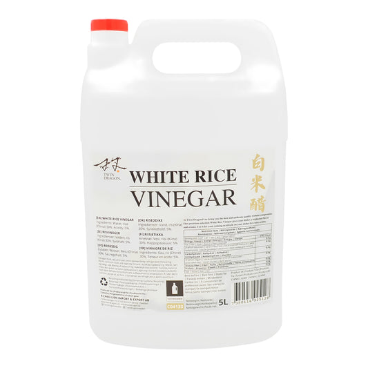 WHITE RICE VINEGAR 2 x 5L TWIN DRAGON