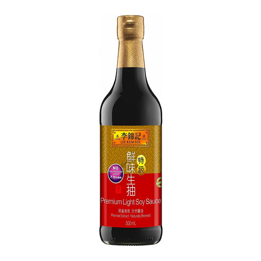 PREMIUM LIGHT SOY SAUCE 12 x 500ml LEE KUM KEE