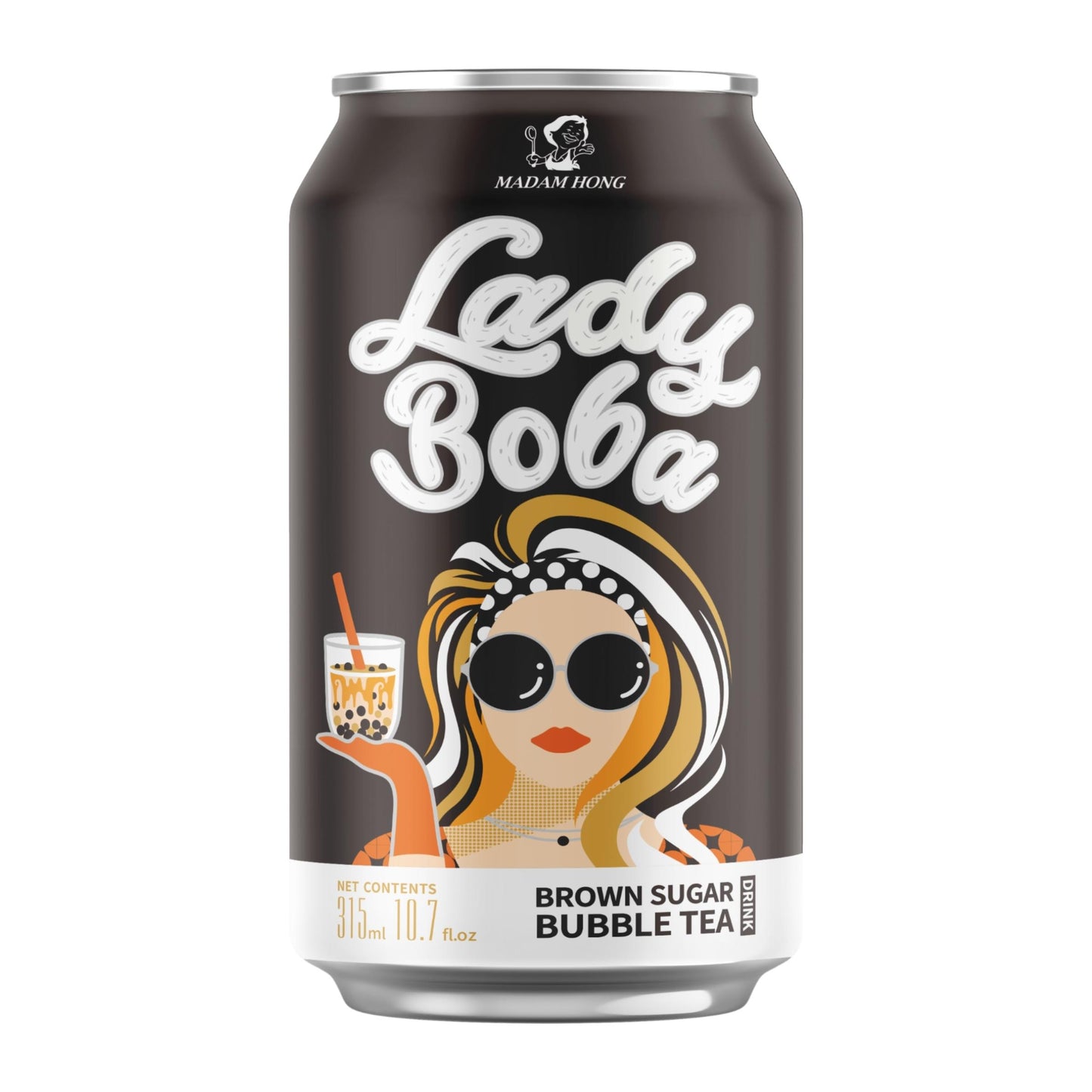 LADY BOBA BROWN SUGAR BUBBLE TEA DRINK 24 x 315ml HONG DA MA
