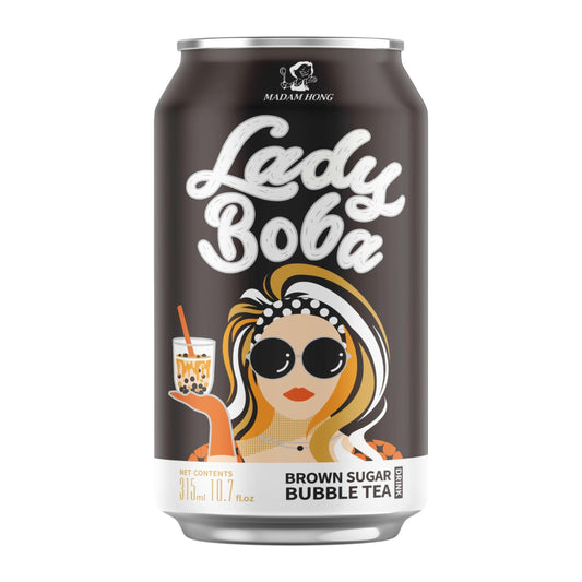 LADY BOBA BROWN SUGAR BUBBLE TEA DRINK 24 x 315ml HONG DA MA