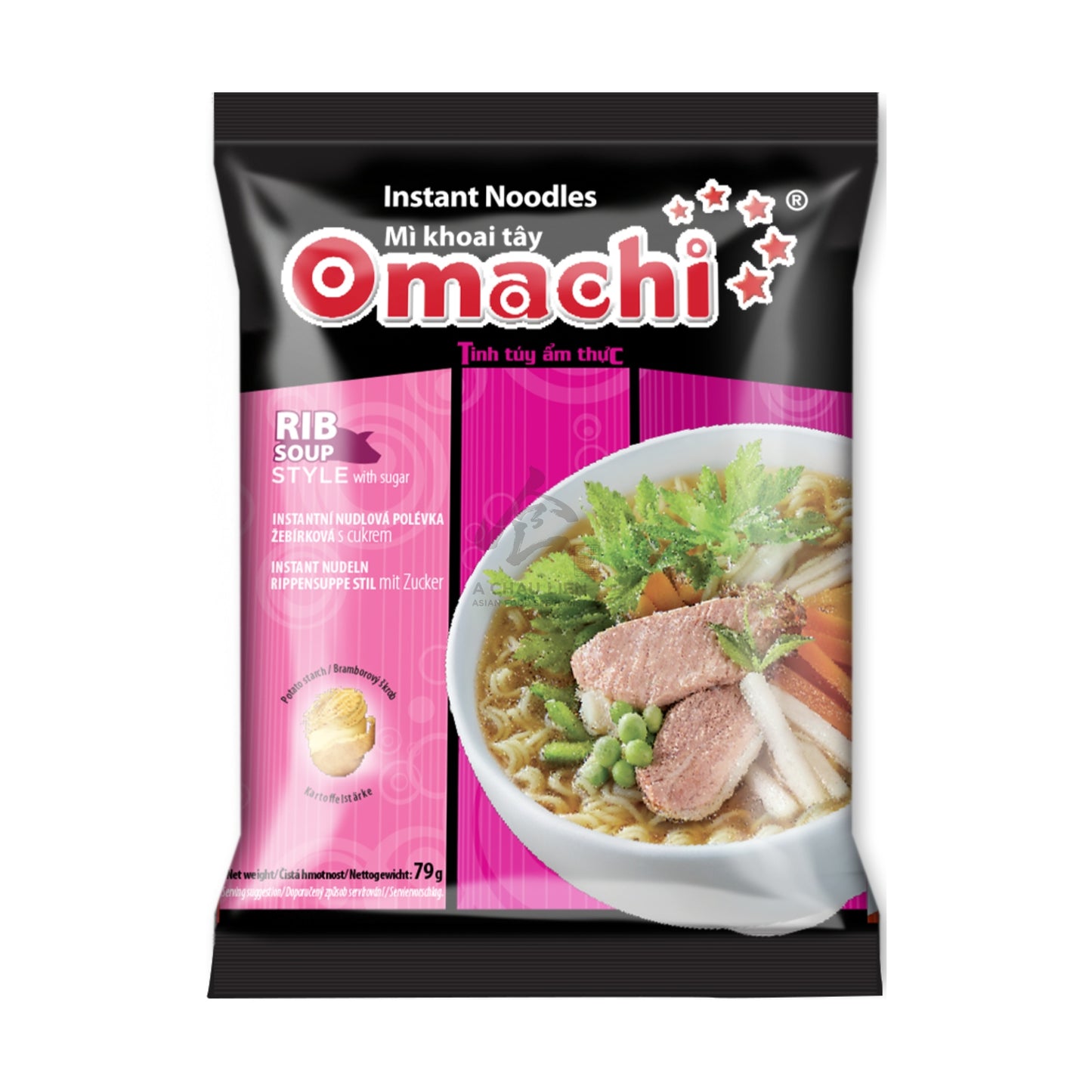 OMACHI INSTANT NOODLE RIB SOUP 30 x 79g MASAN